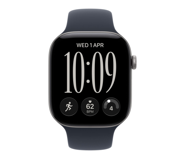 Apple Watch 12 46/Gwiezdna szarość Alu/Granatowy Pasek S/M 5G - 1594068 - zdjęcie 2